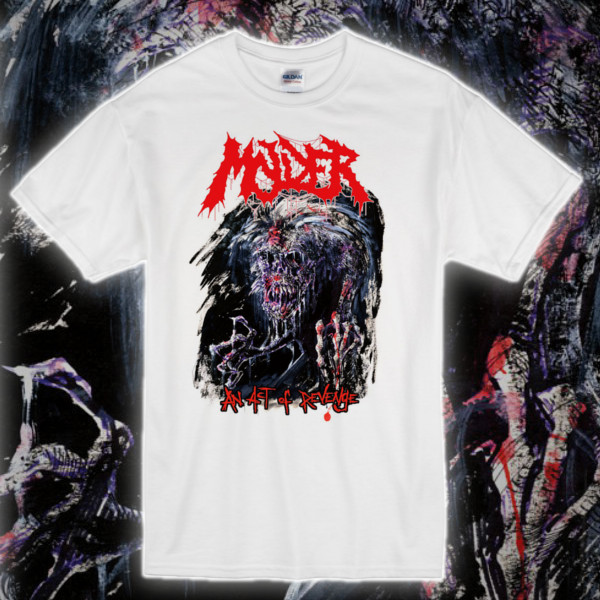 Molder "Act of Revenge" shirt MEDIUM (white) - Click Image to Close